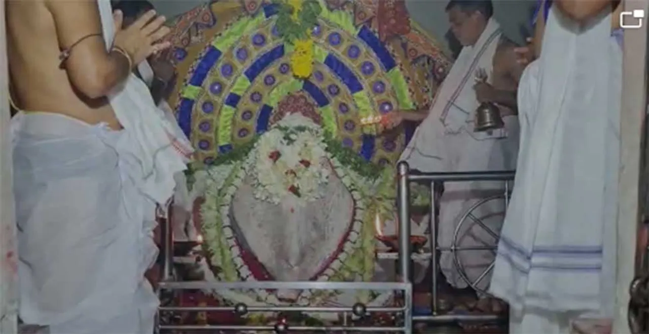  ଧବଳମୁଖୀ ବେଶରେ ଦର୍ଶନ ଦେଲେ ସମଲେଶ୍ବରୀ