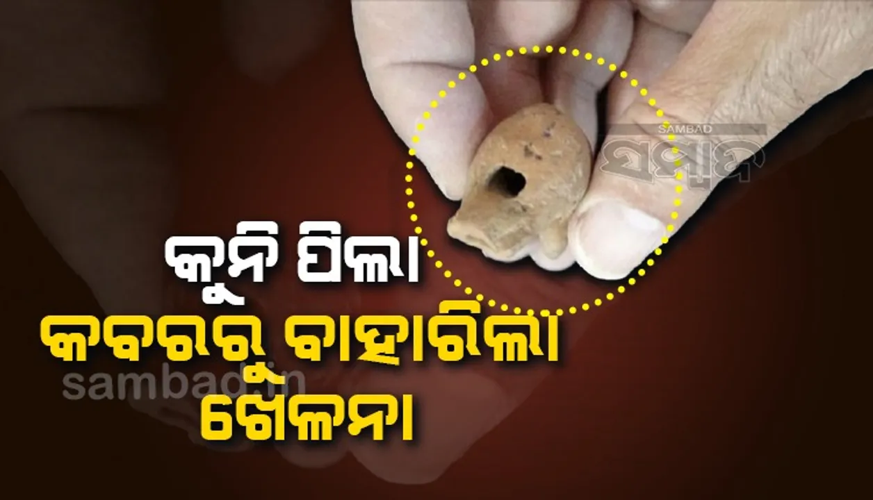 କବର ଭିତରୁ ବାହାରିଲା ୨ ହଜାର ବର୍ଷ ପୁରୁଣା କୁନିପିଲାର ଖେଳନା