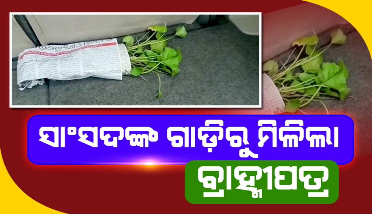  ଯାଞ୍ଚ ବେଳେ ସାଂସଦଙ୍କ ଗାଡ଼ିରୁ ମିଳିଲା ବ୍ରାହ୍ମୀପତ୍ର ସହ ଫଳ ଓ ବିସ୍କୁଟ