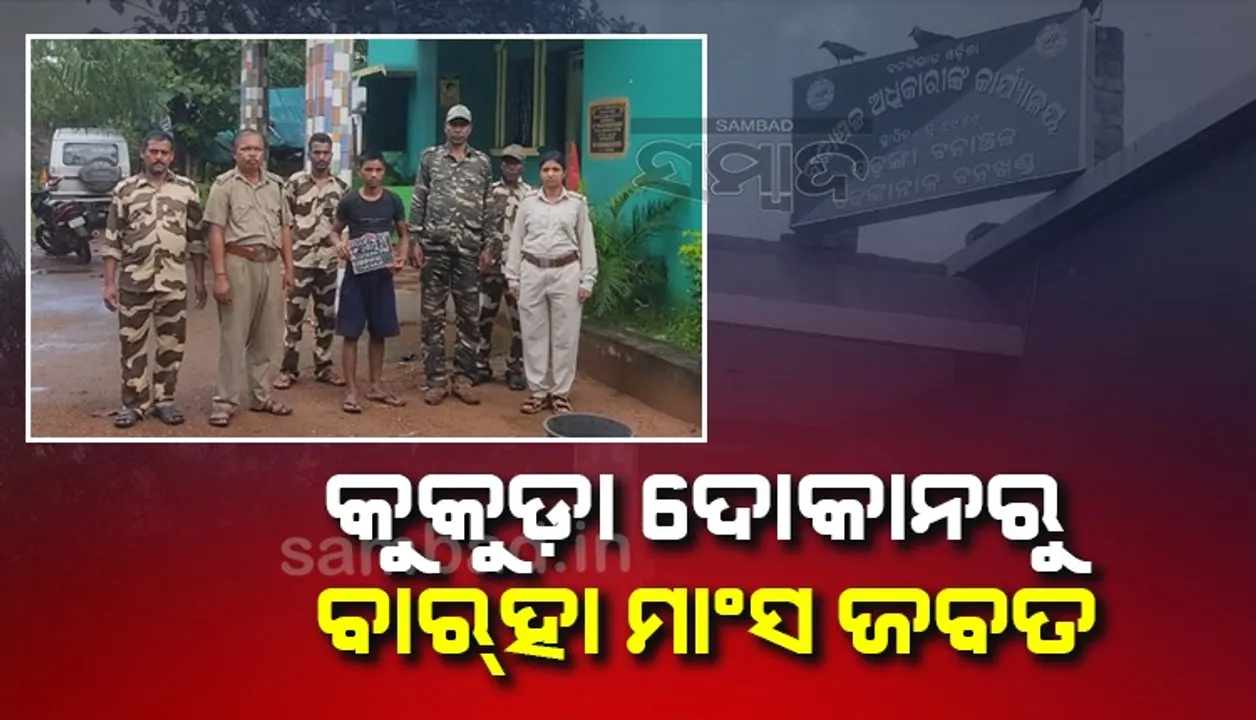  ଚିକେନ୍‌ ଦୋକାନରେ ବେଆଇନ୍‌ ବାର୍‌ହା ମାଂସ ବିକ୍ରି କରୁଥିଲେ, ଗିରଫ ହେଲେ ଦୋକାନୀ