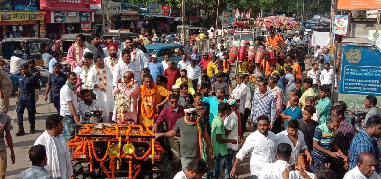  ଧାମନଗର ଉପନିର୍ବାଚନ: ପ୍ରାର୍ଥୀପତ୍ର ଦାଖଲ କଲେ କଂଗ୍ରେସ ପ୍ରାର୍ଥୀ ହରେକୃଷ୍ଣ ସେଠୀ।