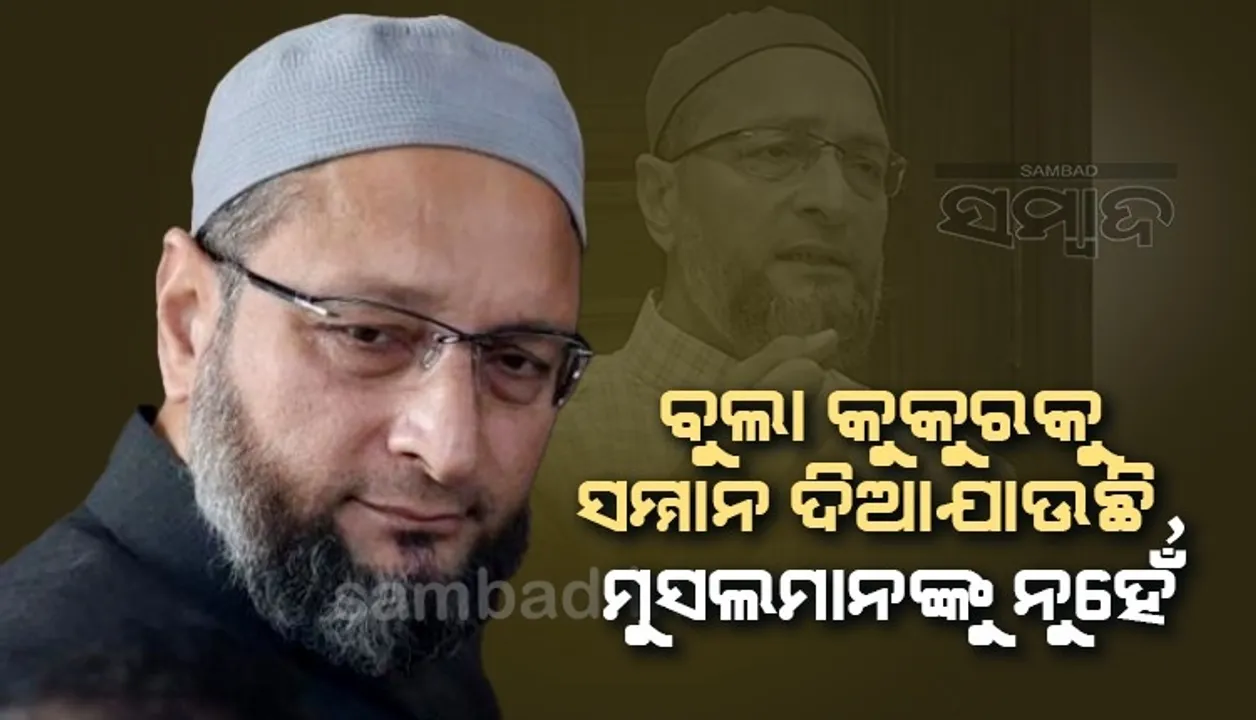  ବୁଲା କୁକୁରକୁ ସମ୍ମାନ ଦିଆଯାଉଛି ହେଲେ ମୁସଲମାନଙ୍କୁ ନୁହେଁ, ଖୋଲା ଜେଲରେ ଜୀବନ ବିତାଉଛୁ: ଓୱେସୀ