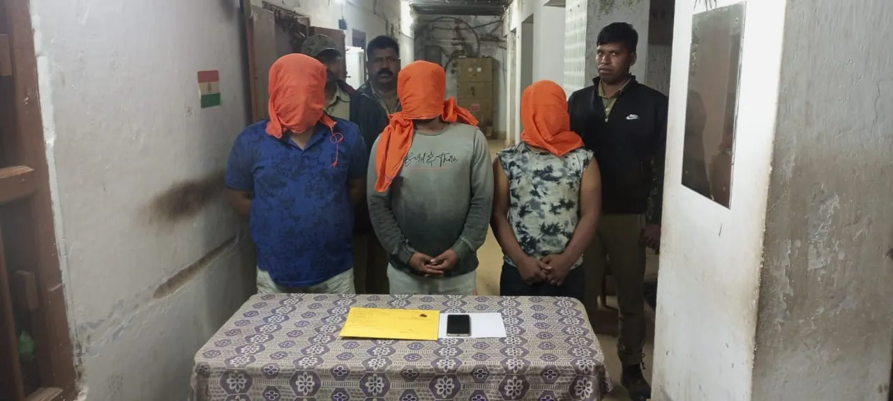  ୫ଲକ୍ଷ ଟଙ୍କାର ବ୍ରାଉନସୁଗାର ଜବତ, ୩ ଗିରଫ