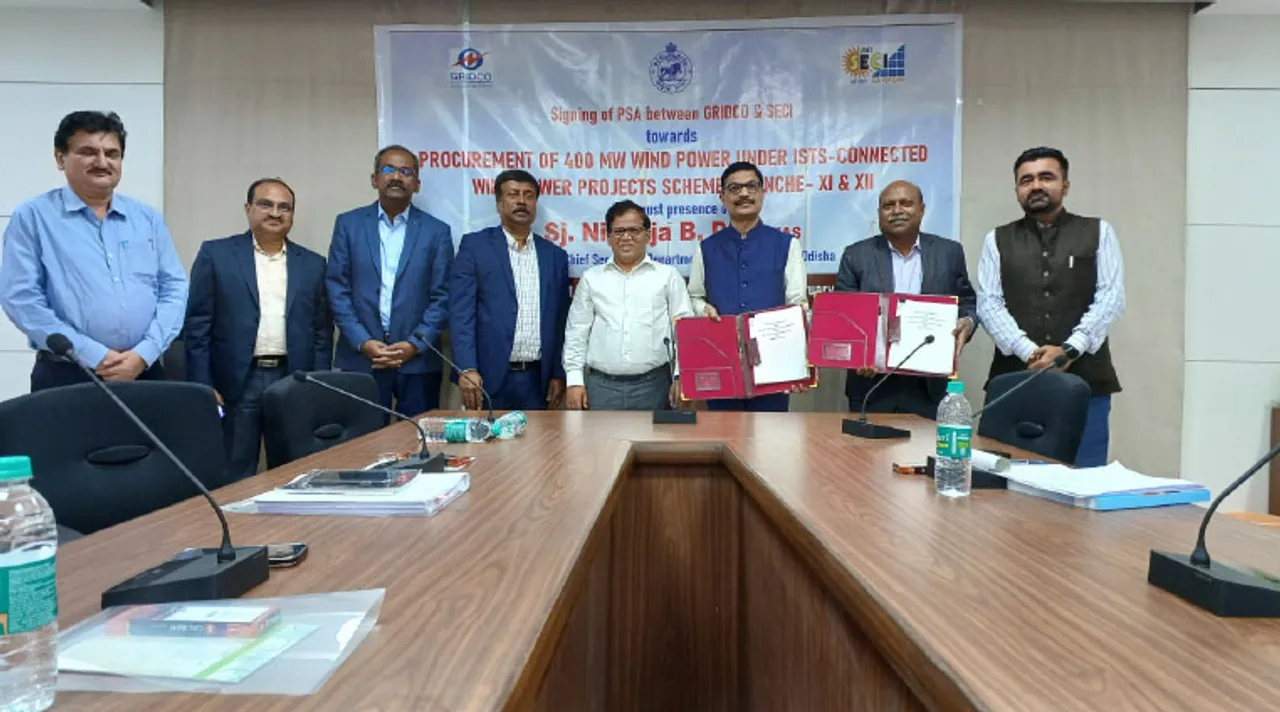  ଗ୍ରିଡ୍‌କୋ-ଭାରତୀୟ ସୌରଶକ୍ତି ନିଗମ ମଧ୍ୟରେ ଚୁକ୍ତିନାମା