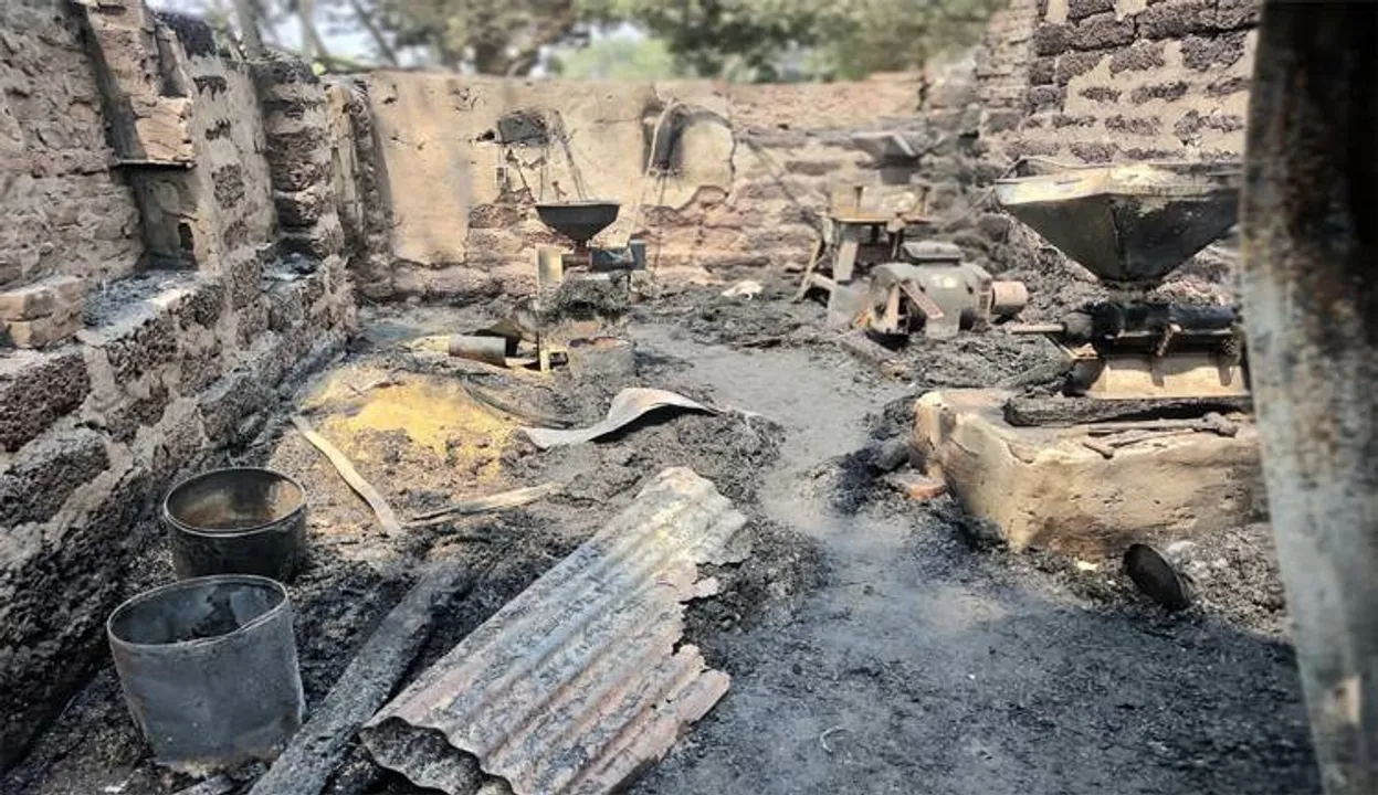  ୫ ଲକ୍ଷ ଟଙ୍କାର ଧାନକଳ ଜଳିଗଲା