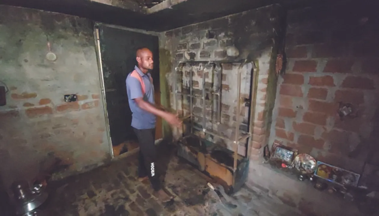  ଗ୍ୟାସ୍‌ ପାଇପ୍‌ ଫାଟି ଅଗ୍ନିକାଣ୍ଡ