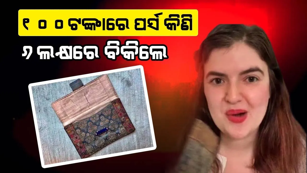  ୧୦୦ଟଙ୍କାରେ ପର୍ସ କିଣି ୬ଲକ୍ଷରେ ବିକିଲେ ଯୁବତୀ