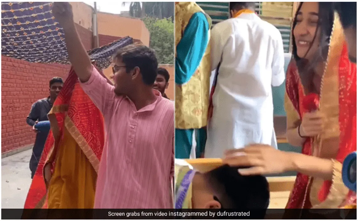  ଦିଲ୍ଲୀ ବିଶ୍ୱବିଦ୍ୟାଳୟ ପରିସରରେ ବିବାହ ! ଶୋଭାଯାତ୍ରାଠାରୁ ବିଦାୟ ପର୍ଯ୍ୟନ୍ତ ସମସ୍ତ ରୀତିନୀତିର ଭିଡିଓ ହେଉଛି ଭାଇରାଲ୍‌...