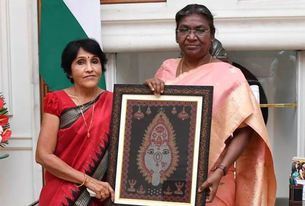  ରାଷ୍ଟ୍ରପତିଙ୍କୁ ଭେଟିଲେ କ୍ରିଷ୍ଣା ପଟେଲ