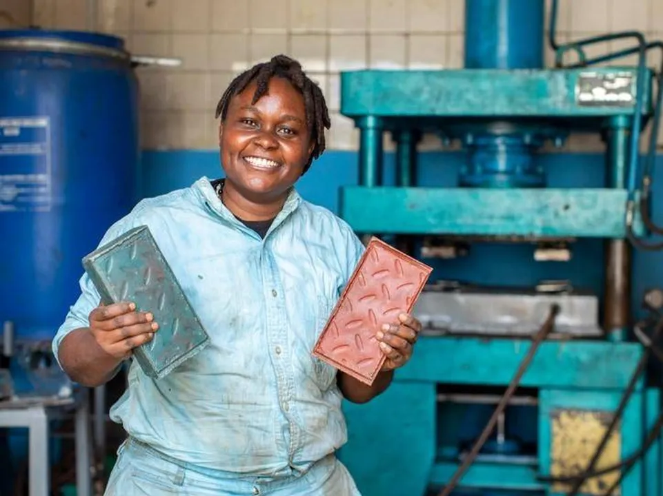  ପ୍ଲାଷ୍ଟିକରୁ ଇଟା ତିଆରି କଲେ ଏହି ଯୁବତୀ, ଶସ୍ତା ସାଙ୍ଗକୁ ଲୋକଙ୍କର ପାଲଟିଛି ପ୍ରଥମ ପସନ୍ଦ