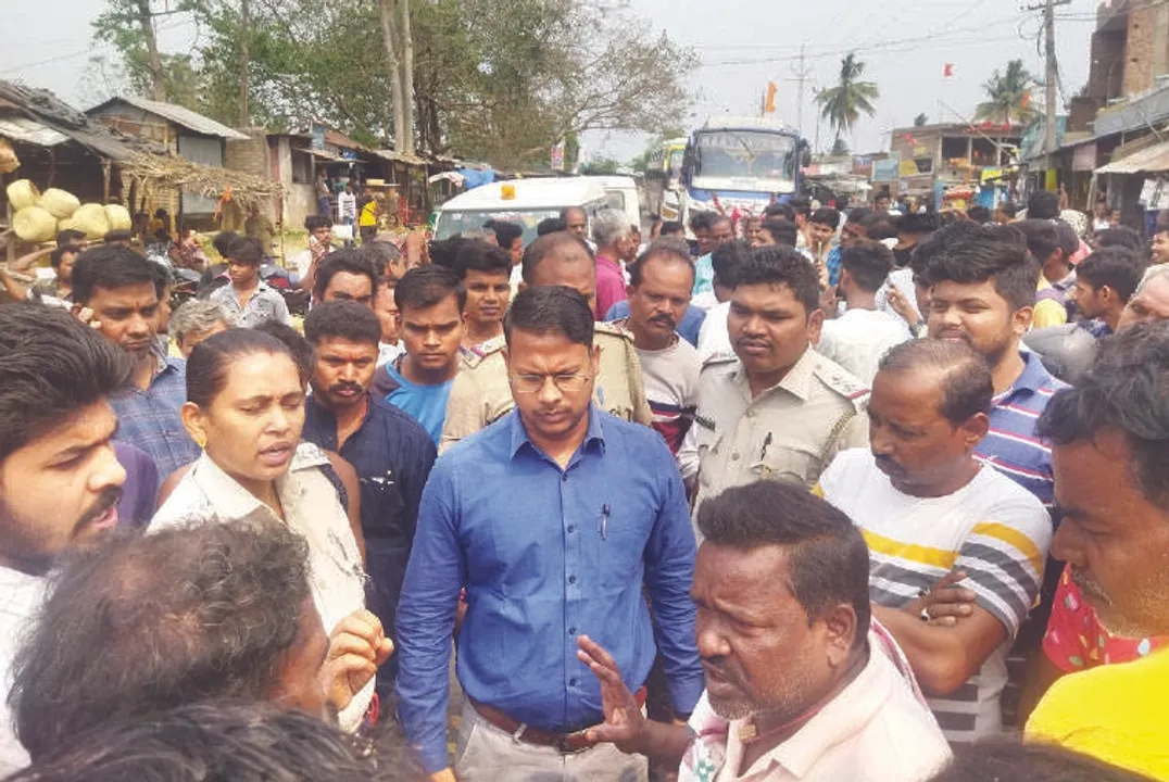  ପାଣି ପାଇଁ ଜାତୀୟ ରାଜପଥ ଅବ‌ରୋଧ