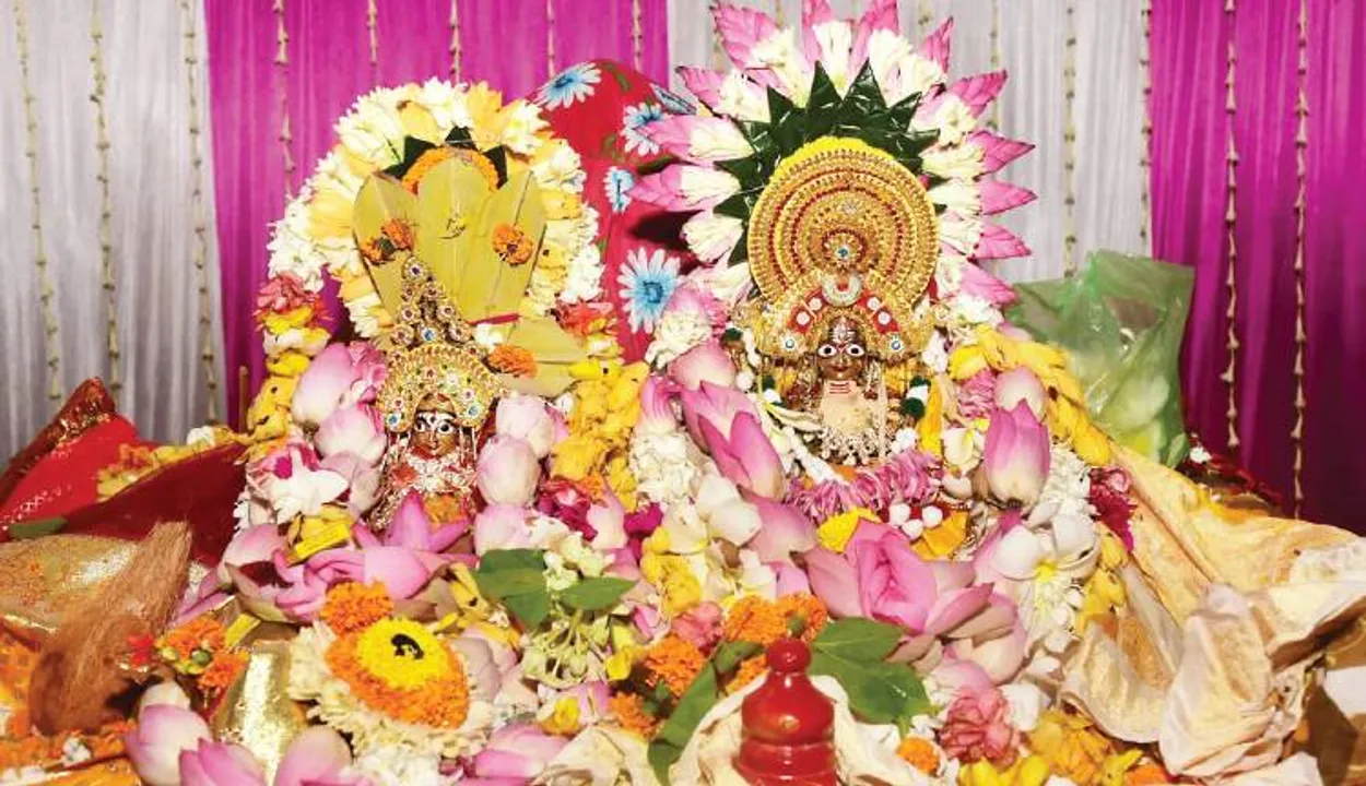  ଏକାମ୍ର କ୍ଷେତ୍ରରେ ଶୀତଳଷଷ୍ଠୀ: ନବବଧୂ ବେଶରେ ଆସିଲେ ମା’ ପାର୍ବତୀ