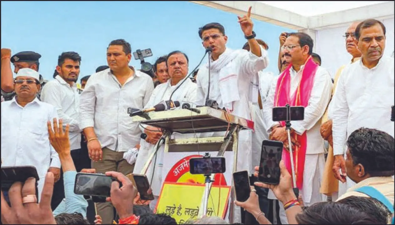  ଗେହଲଟ ସରକାର ବିରୋଧରେ ପାଇଲଟଙ୍କ ୫ ଦିନିଆ ଯାତ୍ରା ଆରମ୍ଭ