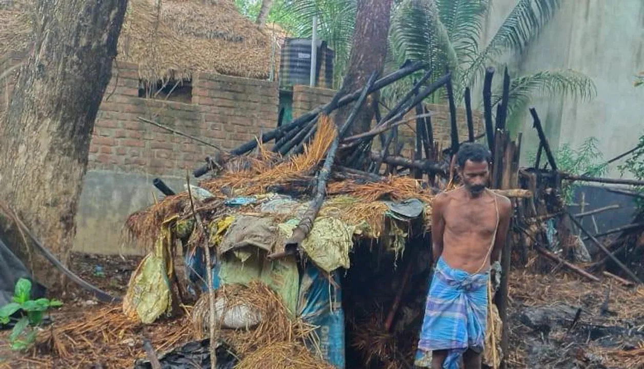  ଅଗ୍ନିକାଣ୍ଡରେ ଦୁଇ ଗାଈ ମୃତ, ୭ ଆହତ