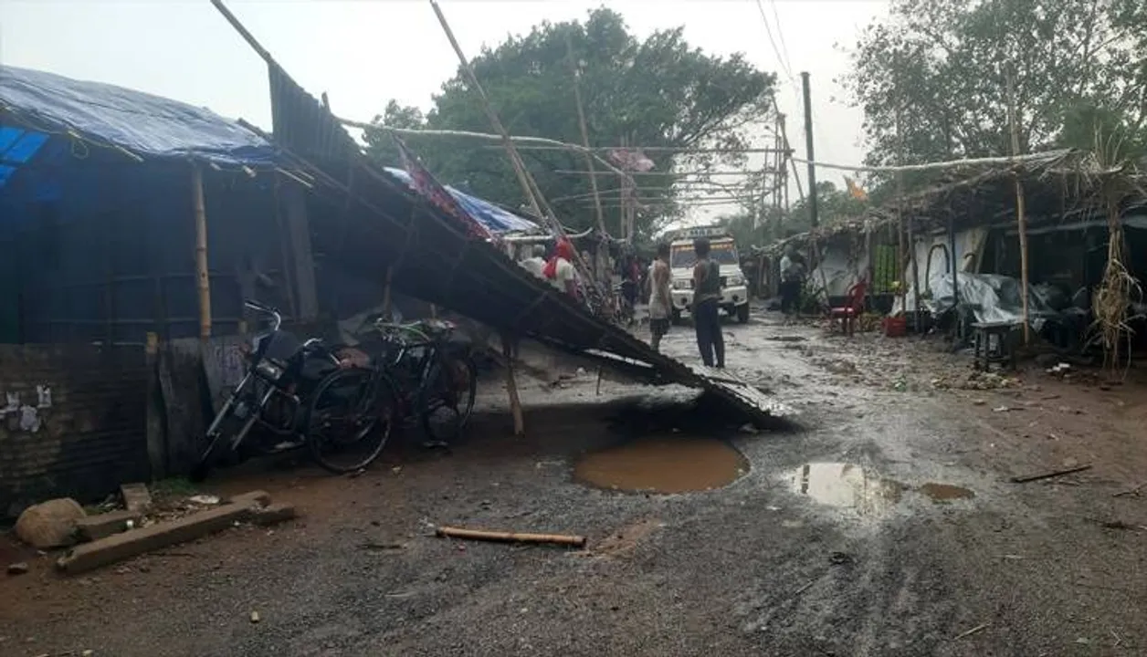  କାଳବୈଶାଖୀରେ ବ୍ୟାପକ କ୍ଷତି, ମହିଳା ଆହତ