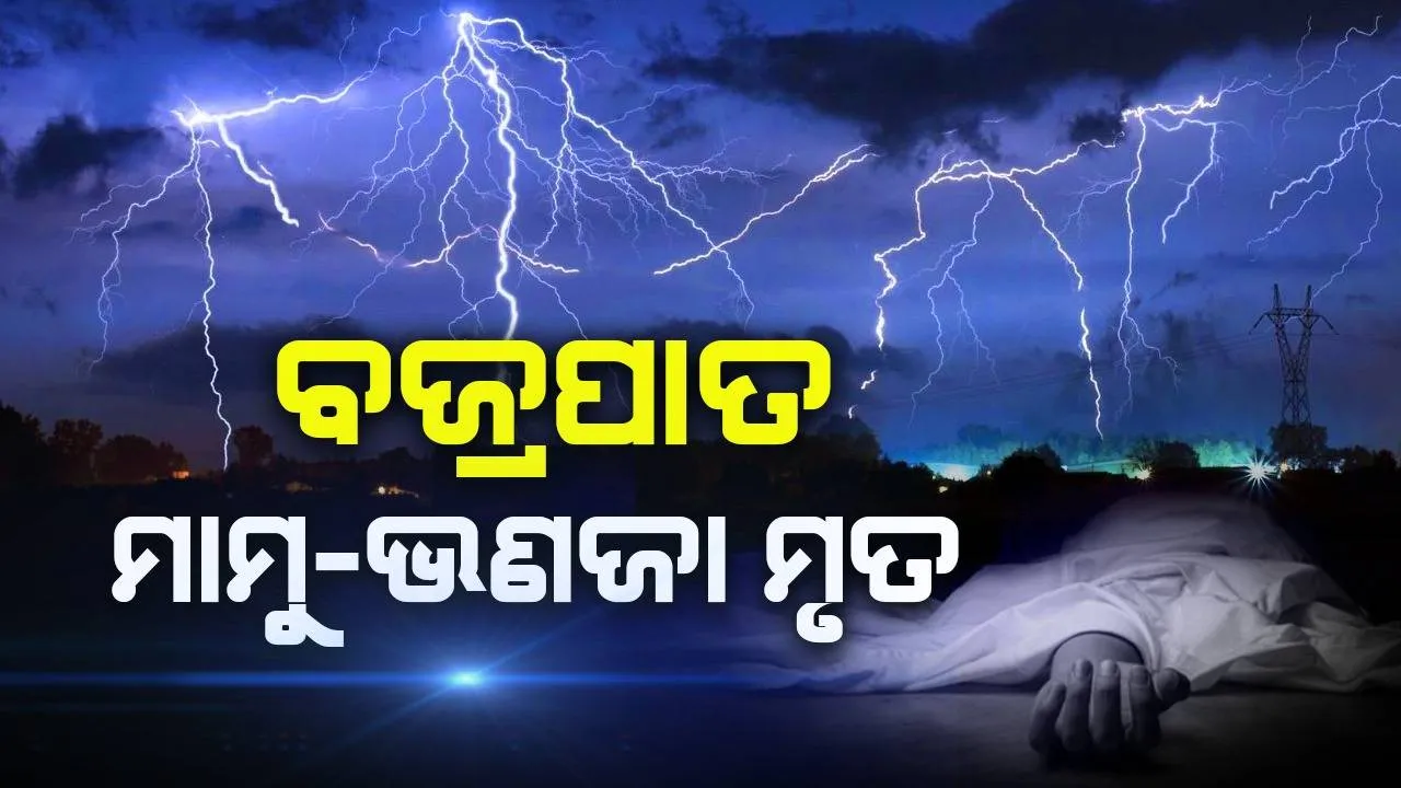  ବଜ୍ରପାତ ବେଳେ ମାମୁ-ଭଣଜା ଏକାଠି ରହିବା ବିପଦ! ଗୋଟିଏ ସ୍ଥାନରେ ମାମୁ, ଅନ୍ୟ ଜାଗାରେ ଭଣଜା ମୃତ