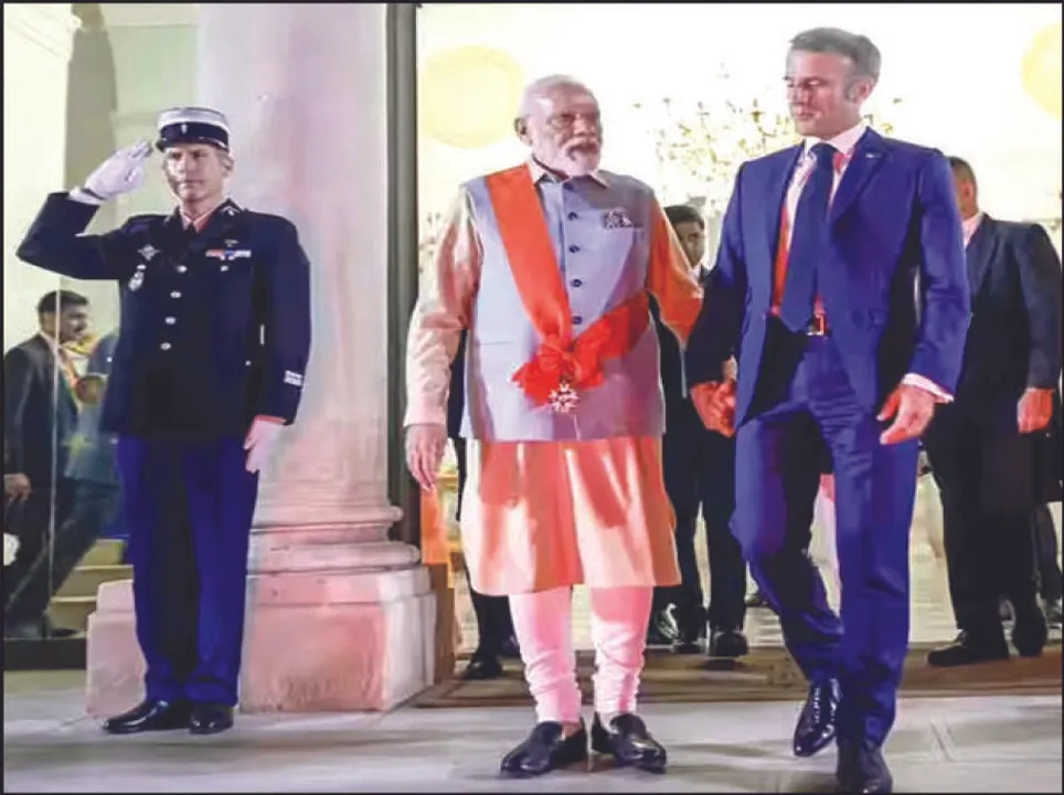  ମୋଦୀଙ୍କୁ ଫ୍ରାନ୍ସର ସର୍ବୋଚ୍ଚ ସମ୍ମାନ