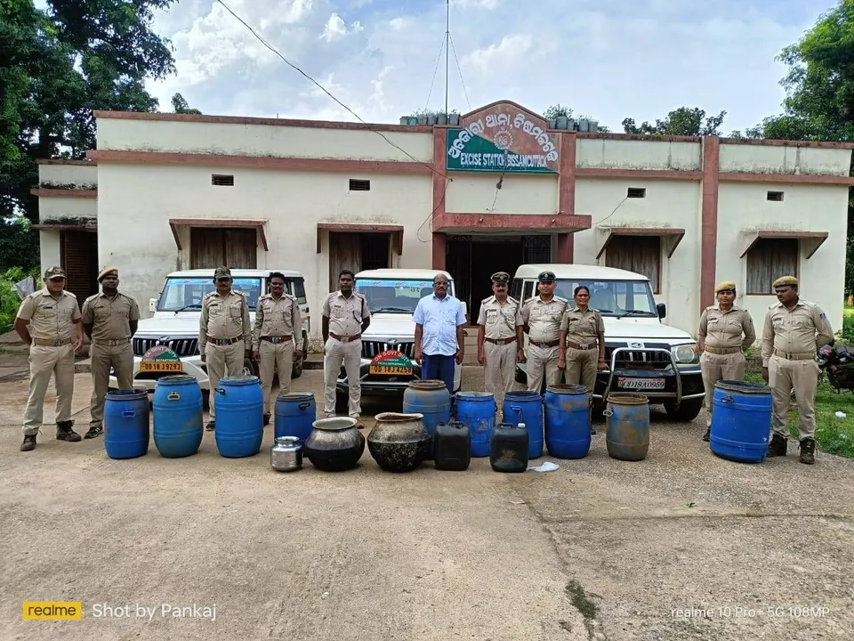  ବିଭିନ୍ନ ସ୍ଥାନରେ ଅବକାରୀ ଚଢାଉ,୨ ଗିରଫ
