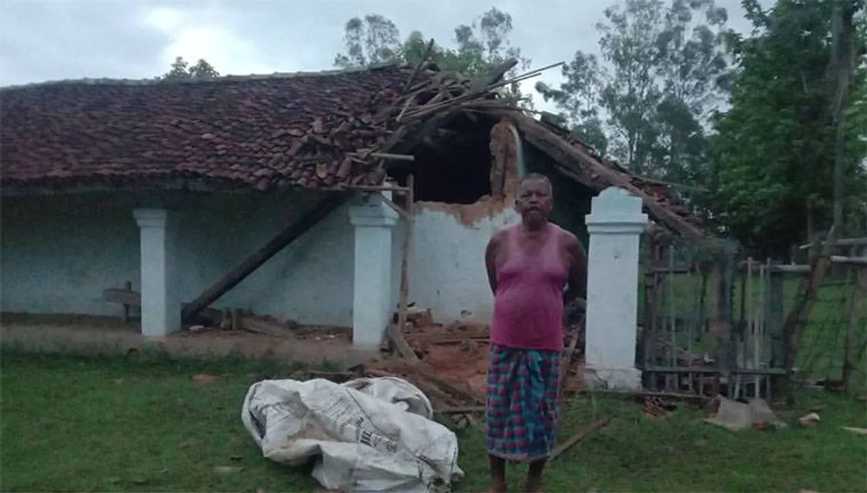  ଘର ଭାଙ୍ଗିଲା ଗୋଠଛଡ଼ା ଦନ୍ତା