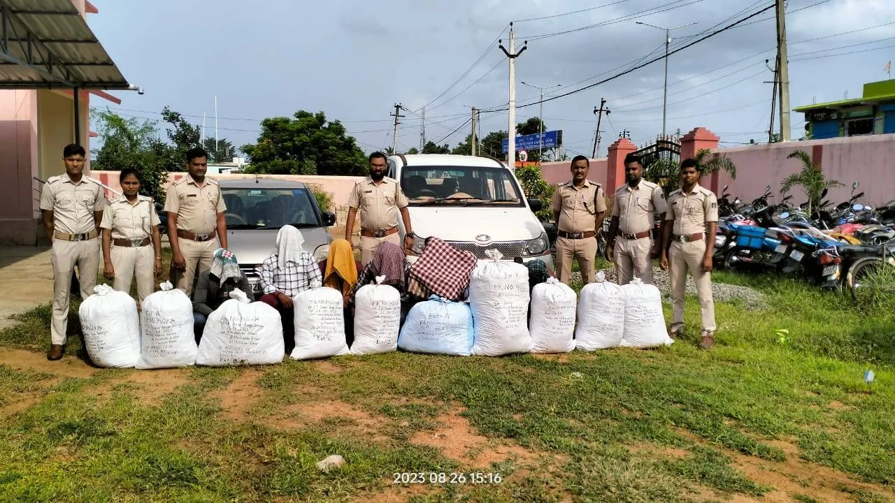 ଧରାପଡ଼ିଲା ୧୮୦ କେଜି ଗଞ୍ଜେଇ, ୭ ଅଭିଯୁକ୍ତ ଜେଲ୍‌ ଗଲେ