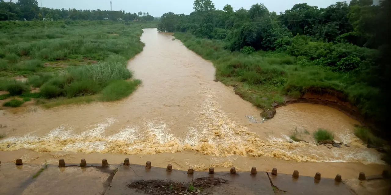  ଫୁଲୁଛି ବଡ଼ନଦୀ; ଋ​ଷିକୁଲ୍ୟା ଉପର ମୁଣ୍ଡରେ ଅବିଶ୍ରାନ୍ତ ବର୍ଷା