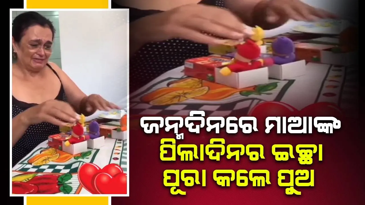  ଛୋଟ ବେଳେ ଜନ୍ମଦିନରେ ଚାହୁଁଥିବା ଜିନିଷକୁ ମହିଳାଙ୍କୁ ପରିଣତ ବୟସରେ ଉପହାର ଦେଲେ ପୁଅ