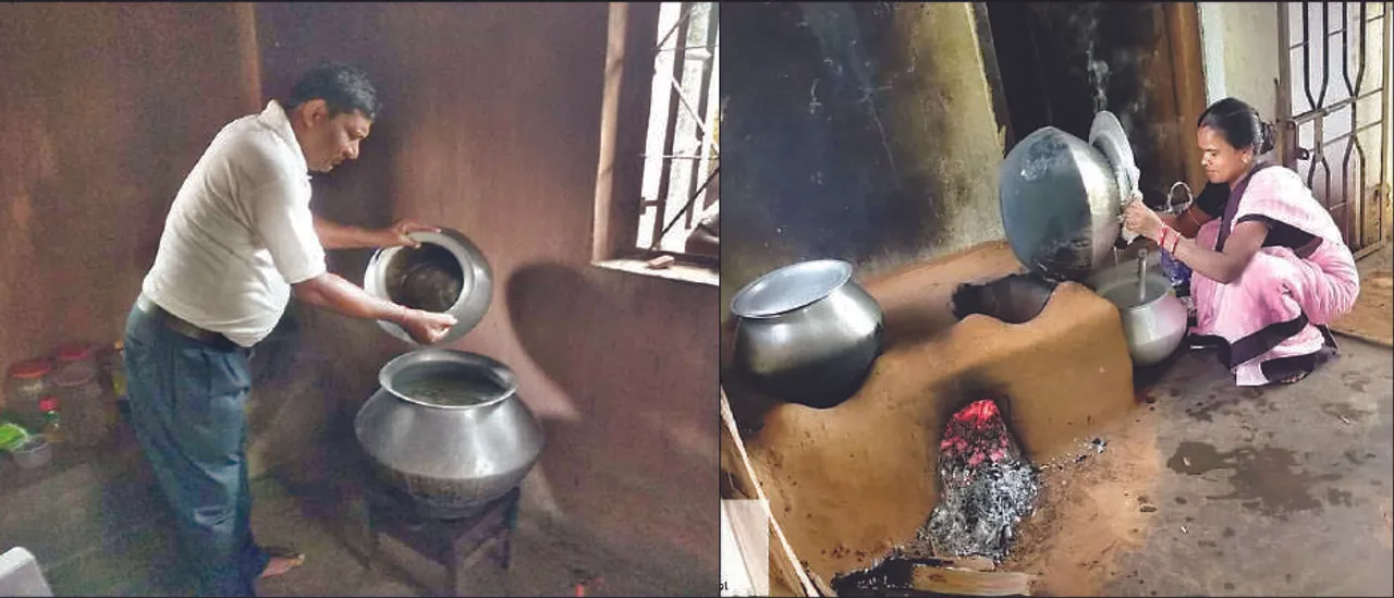  ସରକାରୀ ଶିକ୍ଷାର ବିକଳ ଚିତ୍ର: ସ୍କୁଲରେ ରୋ‌ଷେଇ କରୁଛନ୍ତି ପ୍ରାଥମିକ ଶିକ୍ଷକ