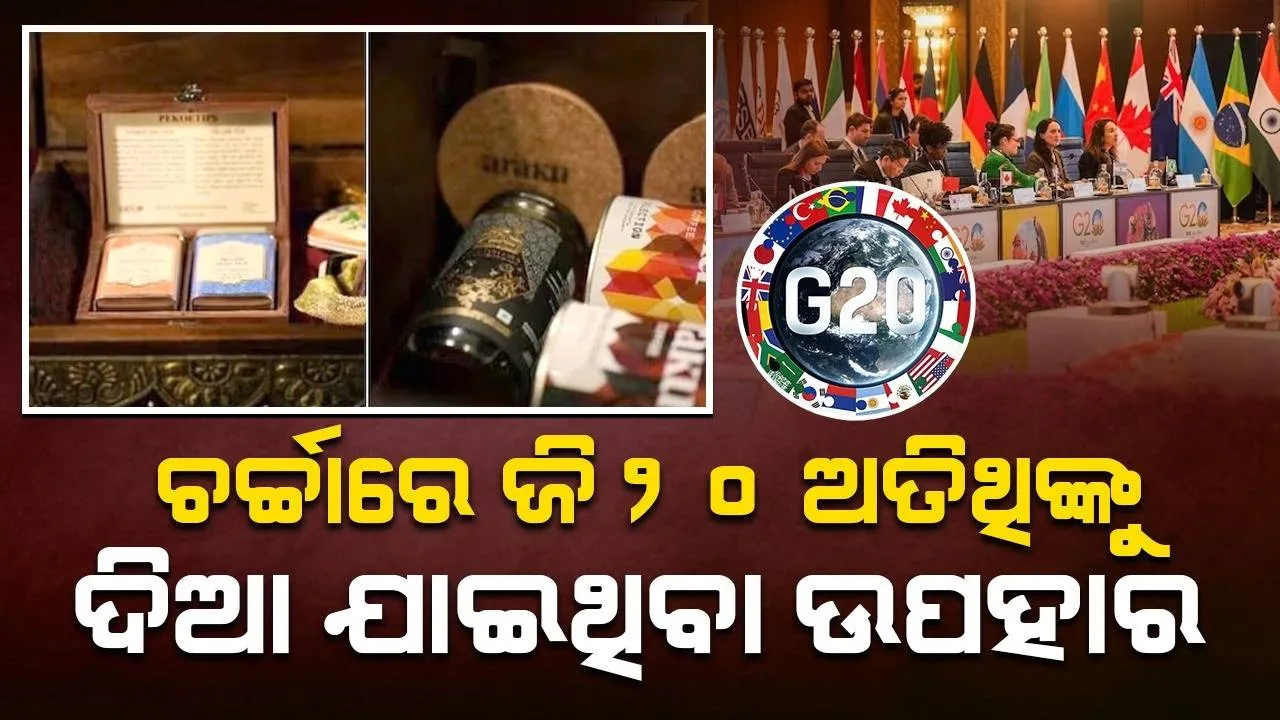  ଜି-୨୦ଅତିଥିଙ୍କୁ ସୁନ୍ଦରବନ ମହୁ, କଶ୍ମୀରୀ କେଶର ଓ ନୀଳଗିରି ଚା’ ସହ ଏସବୁ ଉପହାର ଦେଇଛନ୍ତି ପ୍ରଧାନମନ୍ତ୍ରୀ ମୋଦୀ