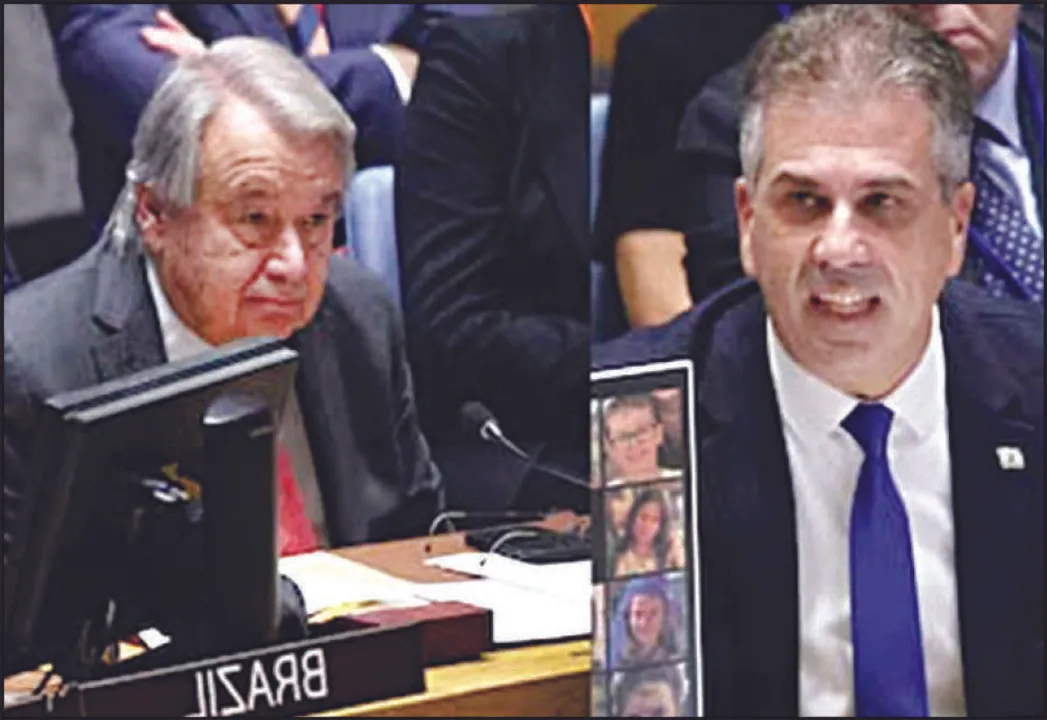  ହମାସ ଆକ୍ରମଣ: ଜାତିସଂଘ ମୁଖ୍ୟଙ୍କ ଟିପ୍ପଣୀ ନେଇ ବିବାଦ ତେଜିଲା