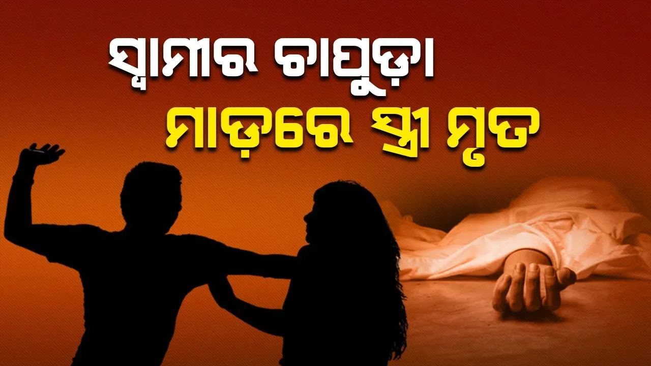  ସ୍ବାମୀର ଚାପୁଡ଼ା ମାଡ଼ରେ ସ୍ତ୍ରୀ ମୃତ