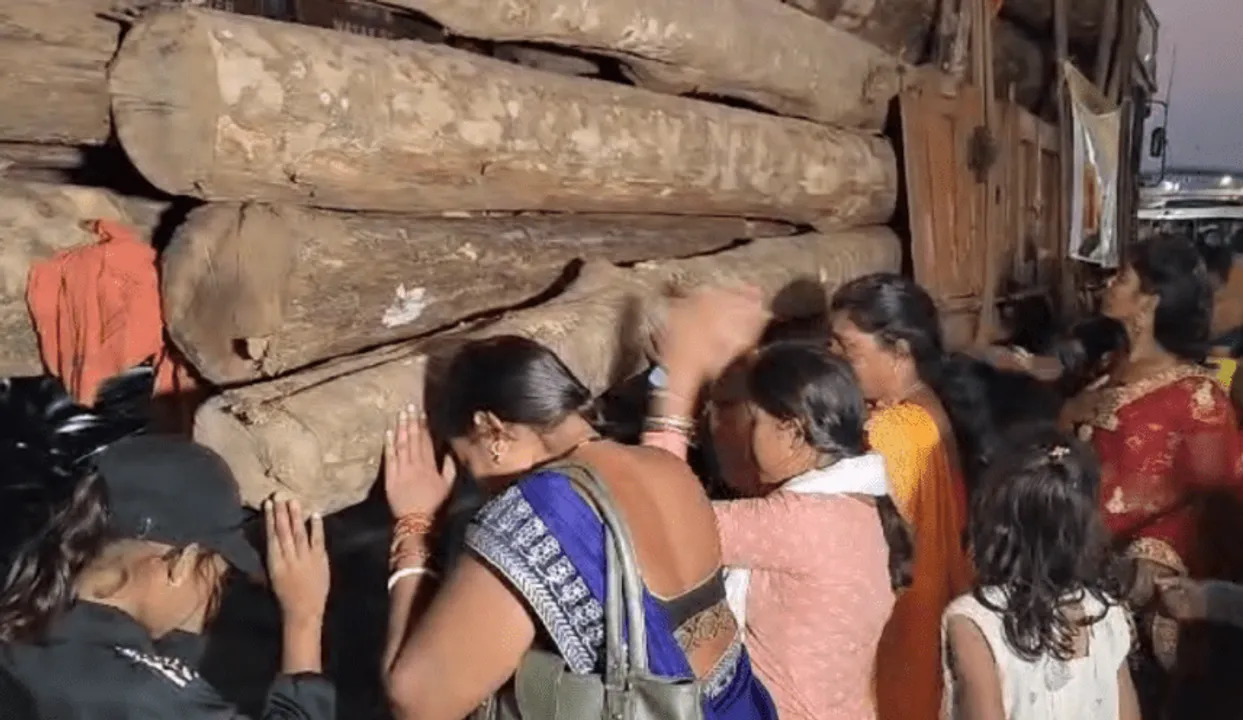  ଦଶପଲ୍ଲାରୁ ଶ୍ରୀକ୍ଷେତ୍ରରେ ପହଞ୍ଚିଲା ରଥକାଠ, ଶ୍ରୀପଞ୍ଚମୀ ଦିନ ହେବ ପୂଜାର୍ଚ୍ଚନା