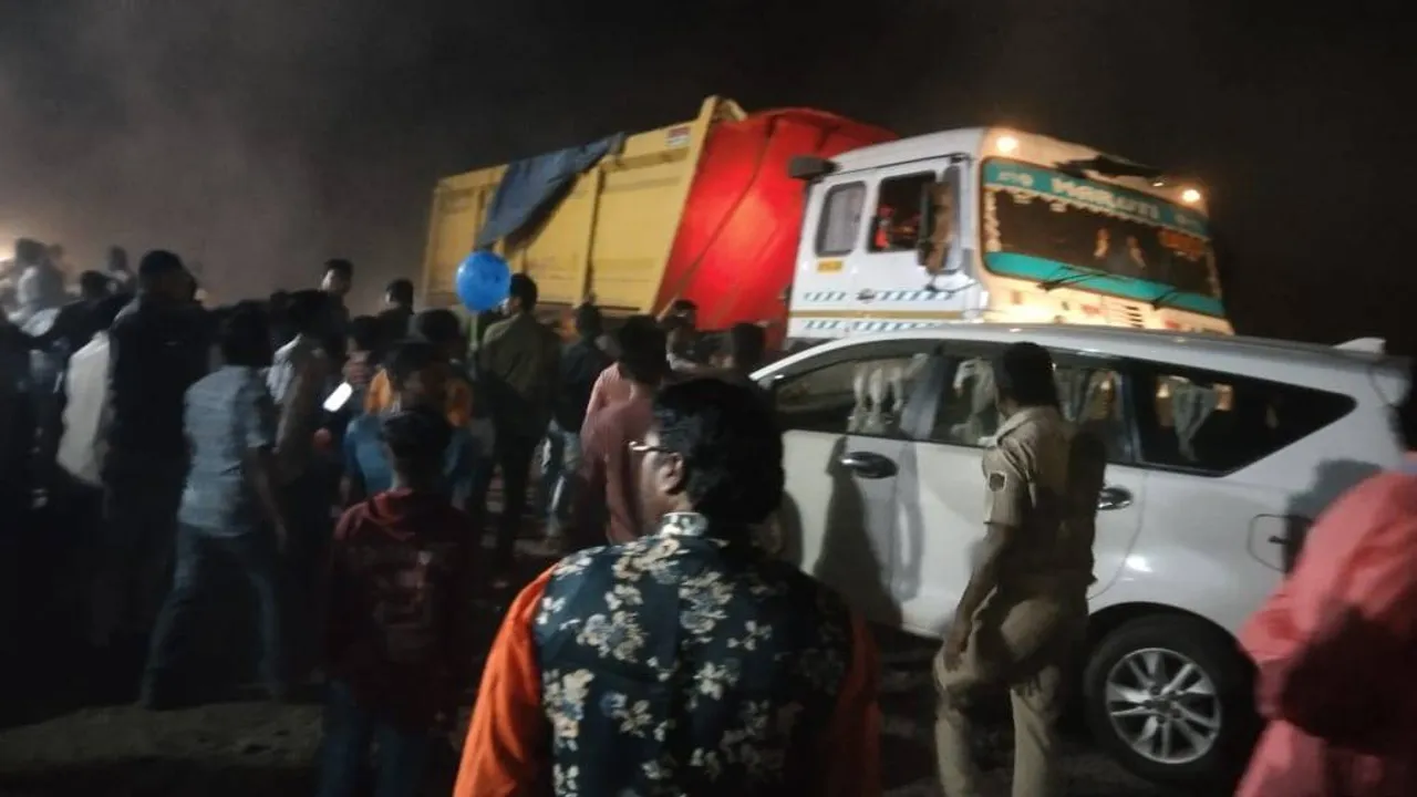  ଶ୍ରମମନ୍ତ୍ରୀଙ୍କ କାର୍‌କୁ ଧକ୍କାଦେଲା ହାଇୱା; ବର୍ତ୍ତିଲେ ସାରଦା, ପିଏସ୍‌ଓ ଆହତ