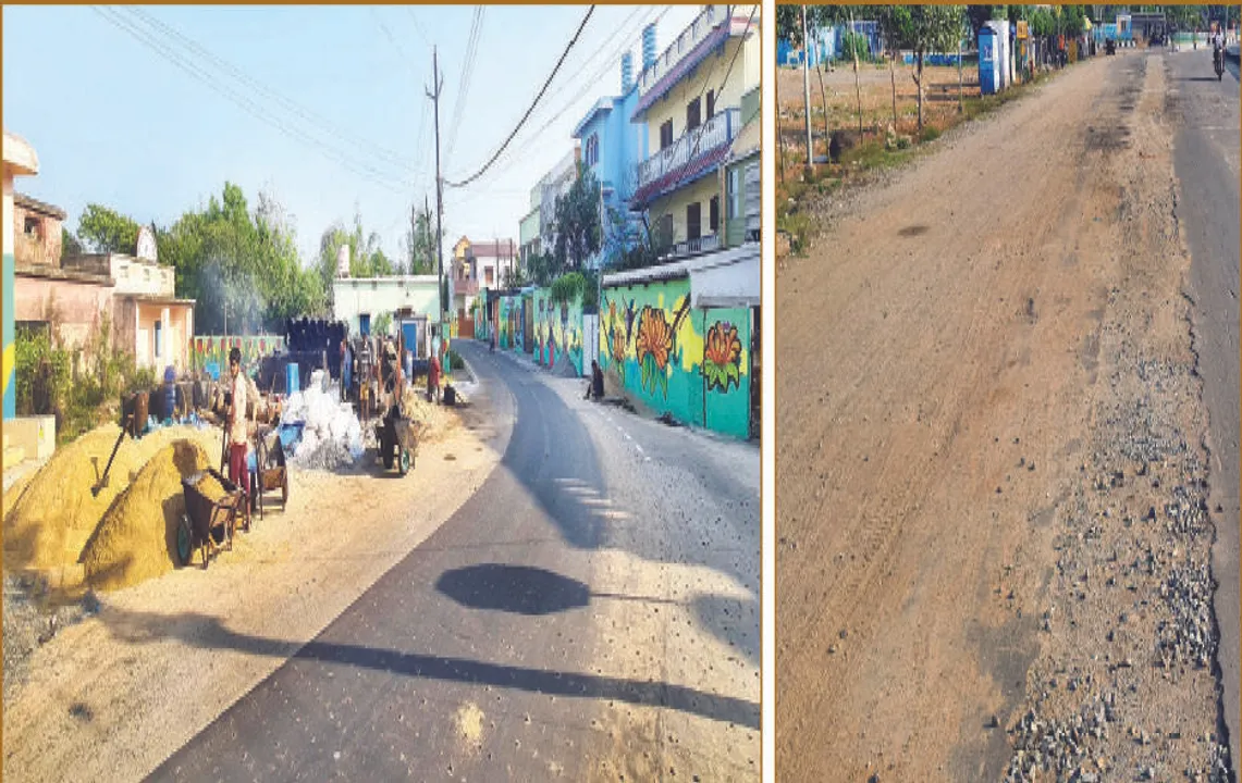  ନିର୍ବାଚନ ପାଇଁ ପୂର୍ତ୍ତ ବିଭାଗର ତାଳିପକା କାମ: ଭଲ ରାସ୍ତାରେ ପିଚୁ ଢାଳୁଛନ୍ତି
