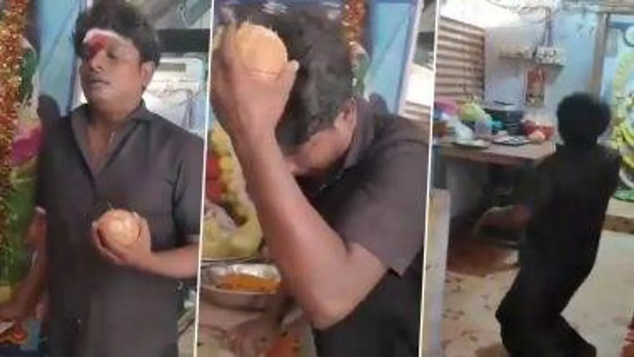  ପୂଜା ସମୟରେ ମୁଣ୍ଡରେ ନଡ଼ିଆ ପିଟି ଭାଙ୍ଗିବା ଭକ୍ତଙ୍କୁ ମହଙ୍ଗା ପଡ଼ିଲା