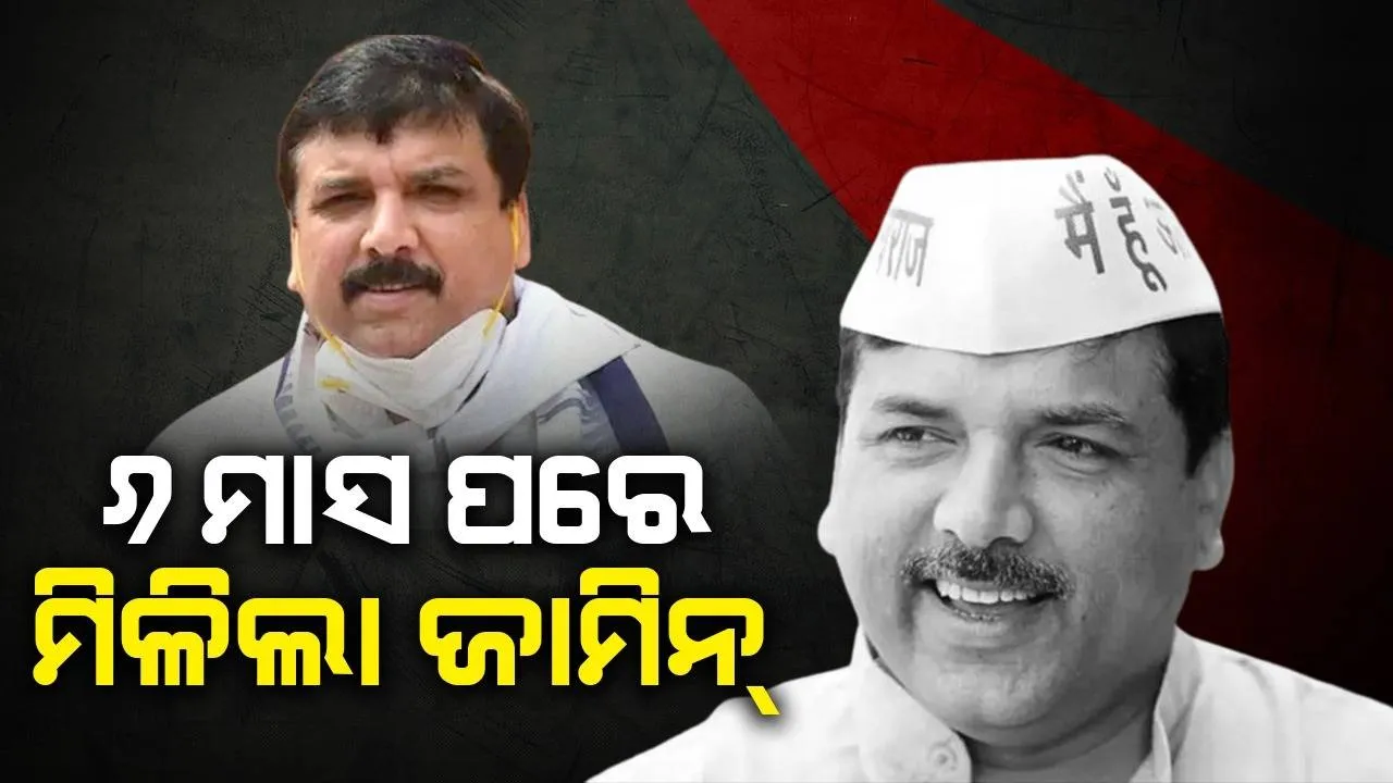  ୬ମାସ ପରେ ଆମ୍ ଆଦମୀ ପାର୍ଟିର ରାଜ୍ୟସଭା ସାଂସଦ ସଞ୍ଜୟ ସିଂଙ୍କୁ ମିଳିଲା ଜାମିନ