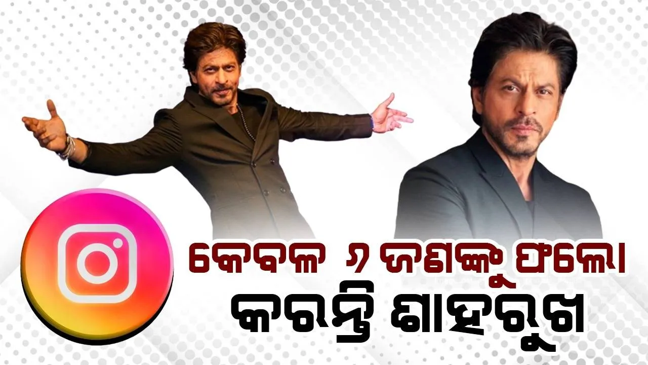  ଇନଷ୍ଟାରେ ଏହି ୬ଜଣଙ୍କୁ ଫଲୋ କରନ୍ତି ଶାହରୁଖ ଖାନ୍, ସେମାନେ କିଏ ଜାଣନ୍ତି କି?