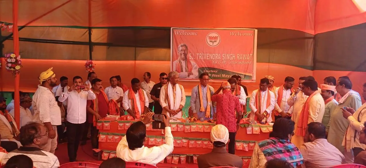  ଉତ୍ତରାଖଣ୍ଡର ପୂର୍ବତନ ମୁଖ୍ୟମନ୍ତ୍ରୀଙ୍କ ରାଇରଙ୍ଗପୁର ଗସ୍ତ; ବିଜେପି ପକ୍ଷରୁ ବିପୁଳ ସମ୍ବର୍ଦ୍ଧନା