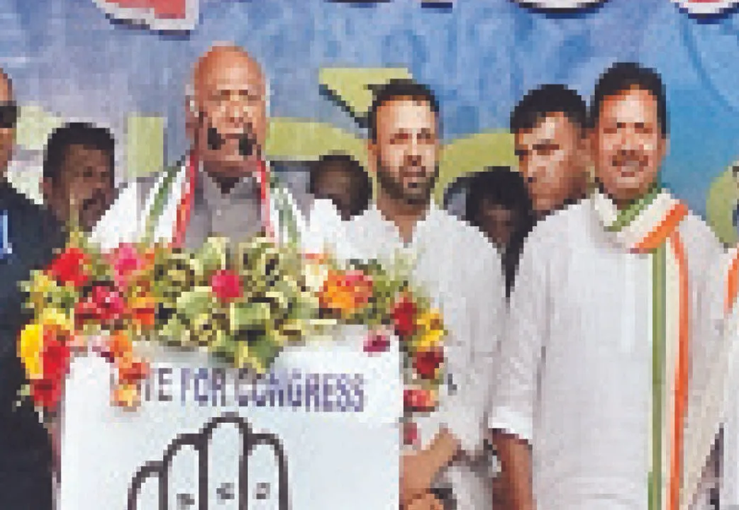  ଧର୍ମ ନାମରେ ବିଜେପି ଘୃଣା ଓ ବିଭେଦ ସୃଷ୍ଟି କରୁଛି: ଖଡ୍‌ଗେ