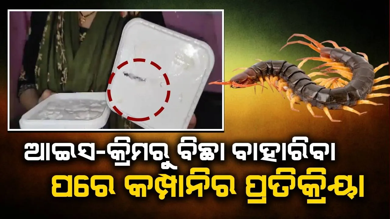  ଆଇସ-କ୍ରିମରୁ ବିଛା ବାହାରିବା ପରେ ଅମୁଲ ଦେଲା ଏଭଳି ପ୍ରତିକ୍ରିୟା