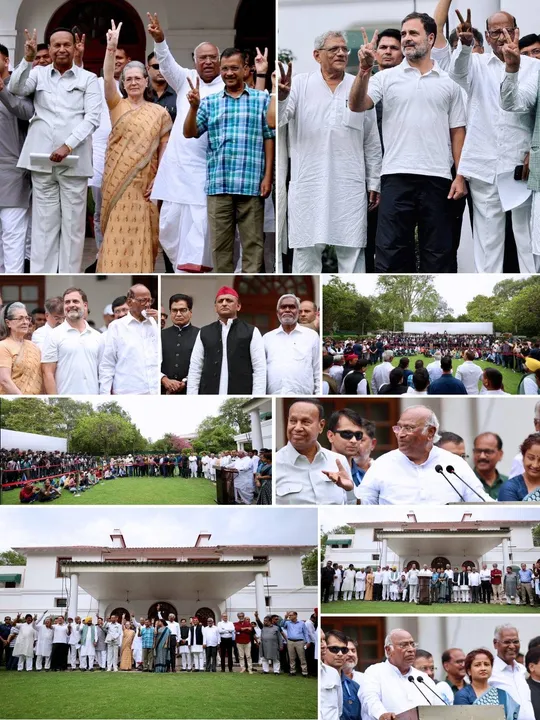  ଇଣ୍ଡିଆ ମେଣ୍ଟ ବୈଠକ ପରେ ଖଡ଼ଗେଙ୍କ ଦାବି: ଅତିକମରେ ୨୯୫ ଆସନ ଜିତିବୁ