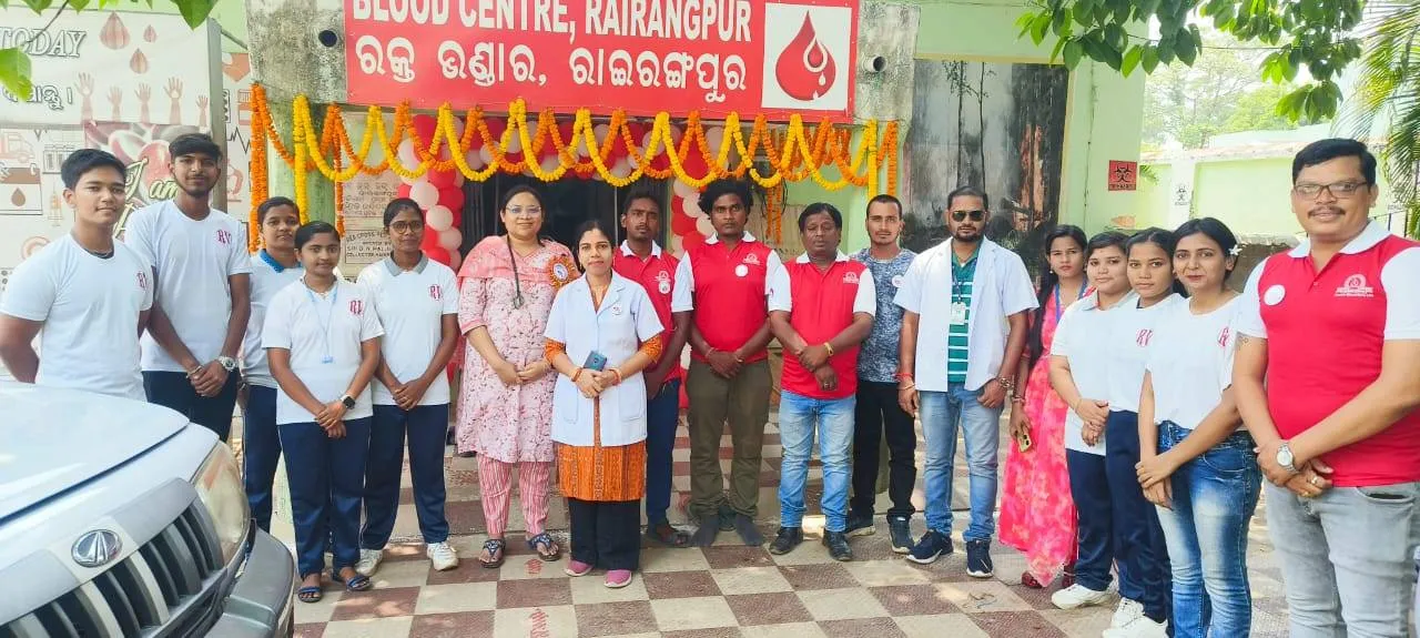  ବିଶ୍ୱ ରକ୍ତଦାତା ଦିବସରେ ସ୍ବେଚ୍ଛାକୃତ ରକ୍ତଦାନ ଶିବିର