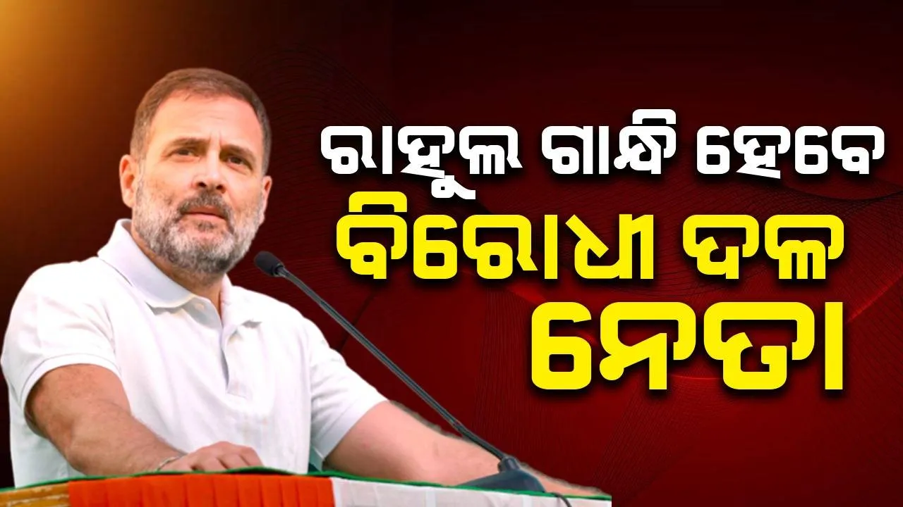  ରାହୁଲ ଗାନ୍ଧି ହେବେ ଲୋକସଭାରେ ବିରୋଧୀ ଦଳ ନେତା, ଘୋଷଣା କଲା କଂଗ୍ରେସ୍