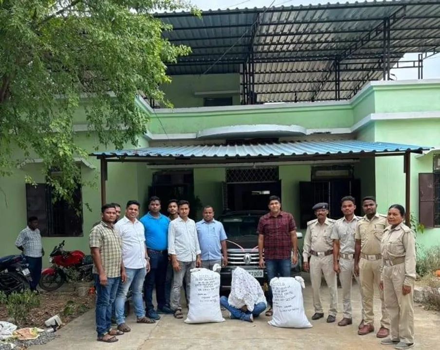  ଗଞ୍ଜେଇ ଜବତ: ଜଣେ ଗିରଫ, କାର୍ ଜବତ