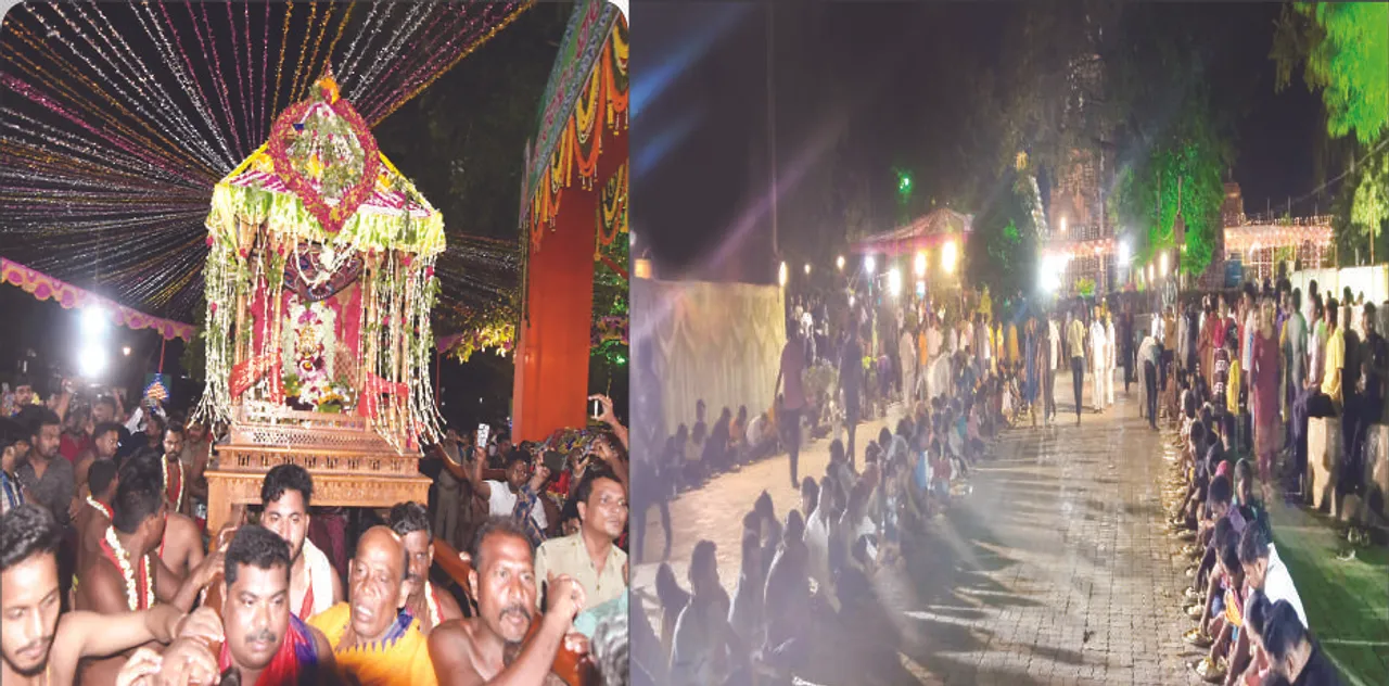  ଶୋଭାଯାତ୍ରାରେ ଦୁଲୁକିଲା ଏକାମ୍ରକ୍ଷେତ୍ର: ମଧ୍ୟରାତ୍ରିରେ ଦେବ ଦମ୍ପତିଙ୍କ ବିବାହ
