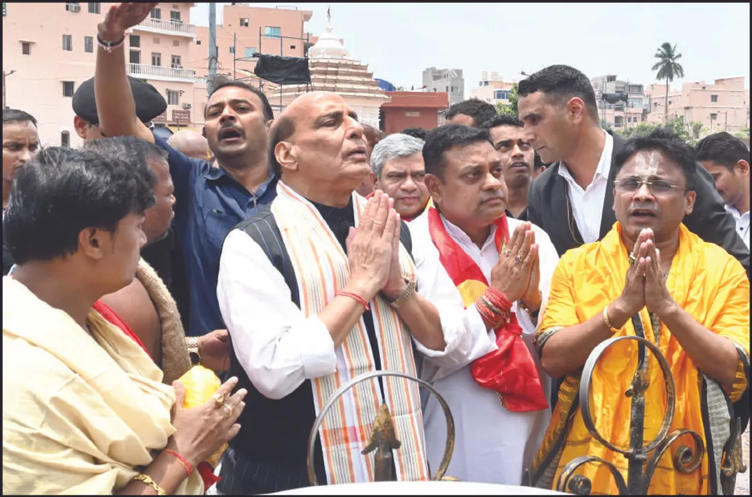  ମହାପ୍ରଭୁଙ୍କ ଦର୍ଶନ କଲେ ରାଜନାଥ, ଅଶ୍ବିନୀ