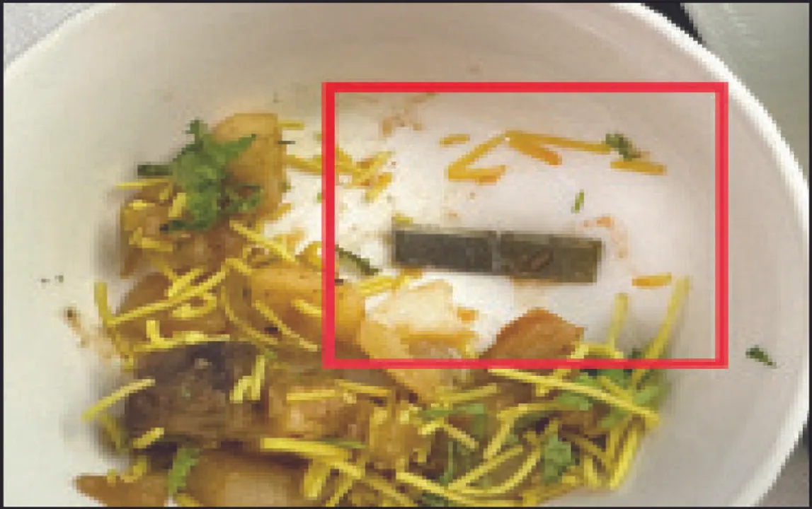  ଏୟାର୍‌ ଇଣ୍ଡିଆ ବିମାନ ଖାଦ୍ୟରେ ବ୍ଲେଡ୍‌!