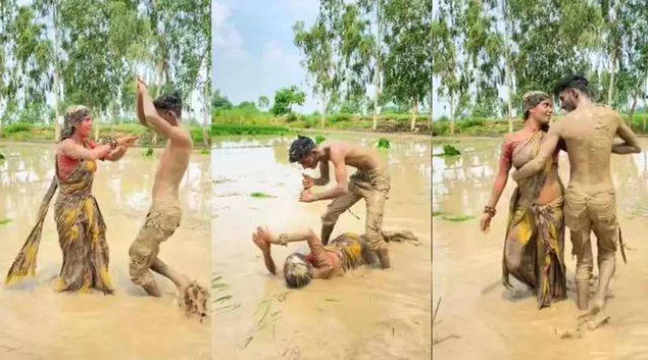  କାଦୁଅ ବିଲରେ ଦମ୍ପତିଙ୍କ ନାଗ-ନାଗୁଣୀ ନୃତ୍ୟ,ଭିଡ଼ିଓ ଭାଇରାଲ, ୟୁଜର କହିଲେ ଏପରି...