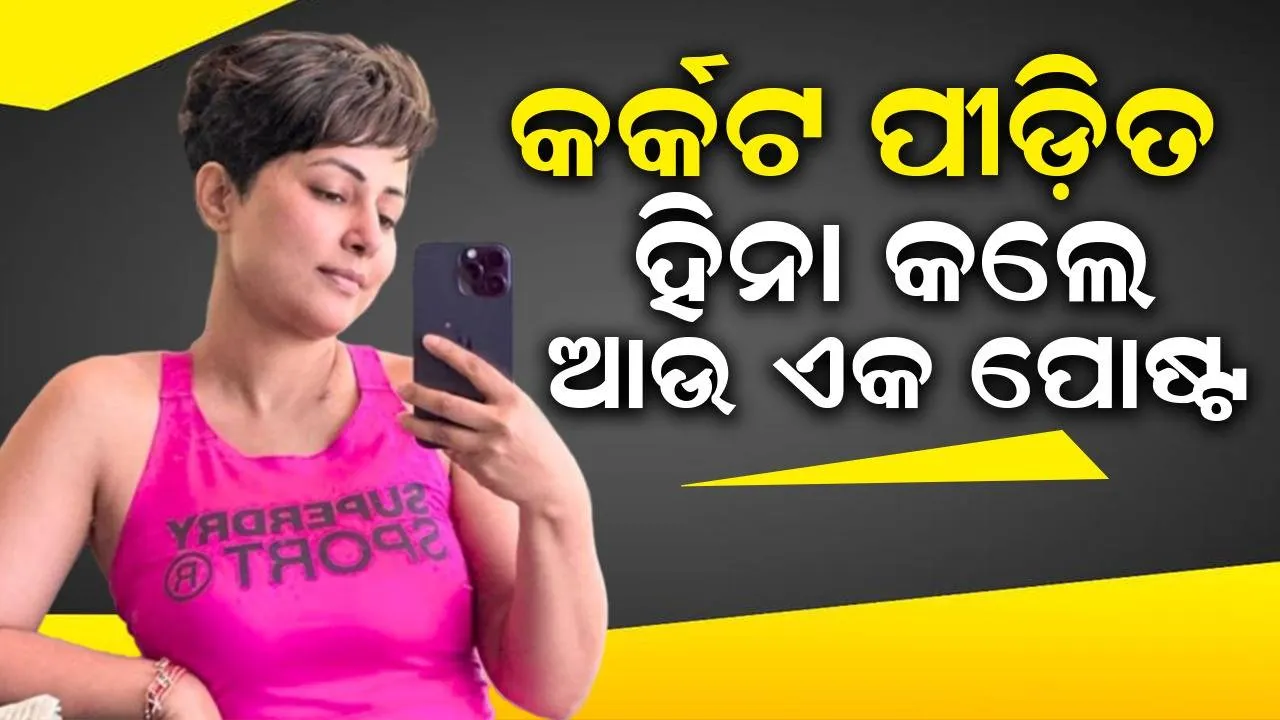  ତୃତୀୟ ପର୍ଯ୍ୟାୟ ସ୍ତନ କର୍କଟରେ ଲଢ଼ୁଥିବା ହିନା କଲେ ଏଭଳି ପୋଷ୍ଟ