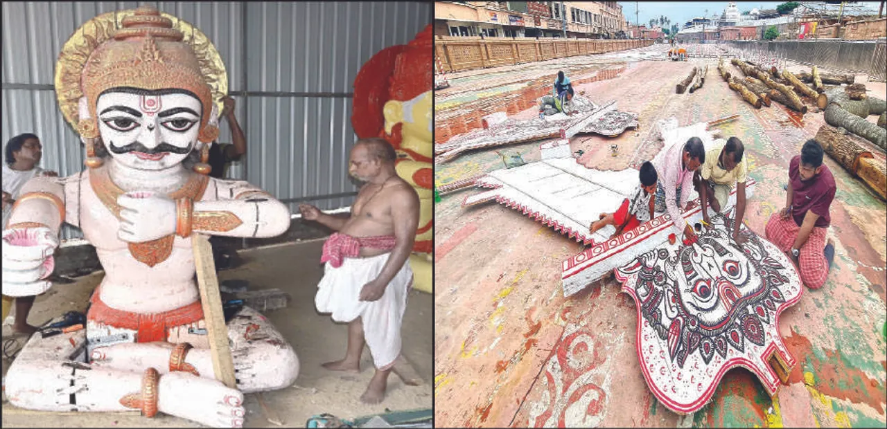  ଚଳଚଞ୍ଚଳ ରଥଖଳା: ଶେଷ ପର୍ଯ୍ୟାୟରେ ଦୁଆରବେଢ଼ା କାର୍ଯ୍ୟ