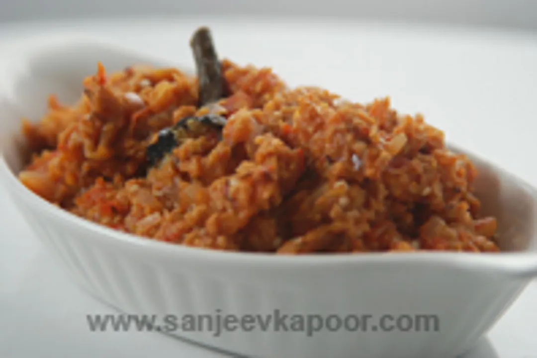 बैंगन भरता विद सोया ग्रैन्यूल्स